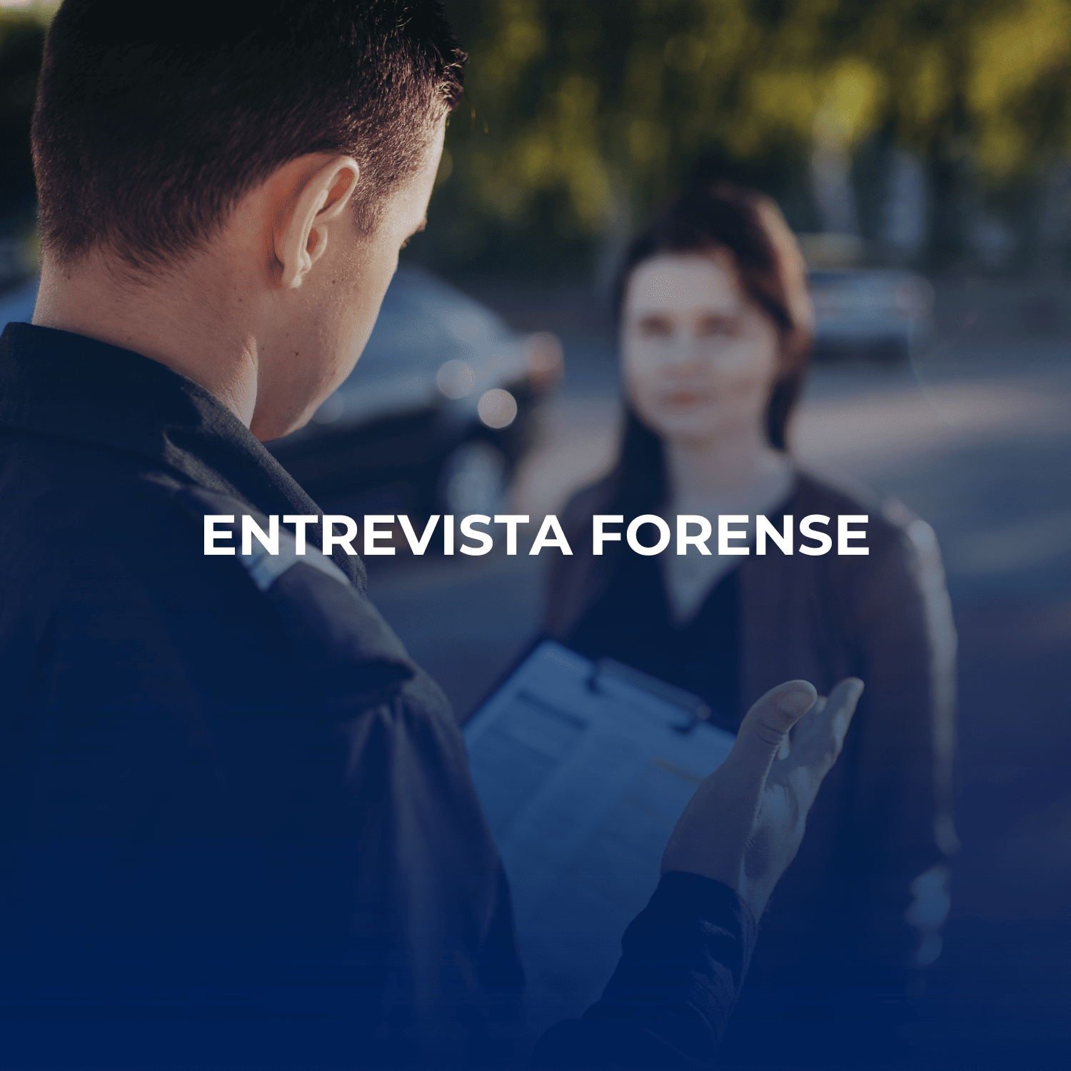 Investigador forense a conduzir entrevista com recurso a técnicas especializadas de comunicação